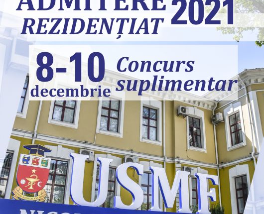 concurs suplimentar de admitere rezidențiat